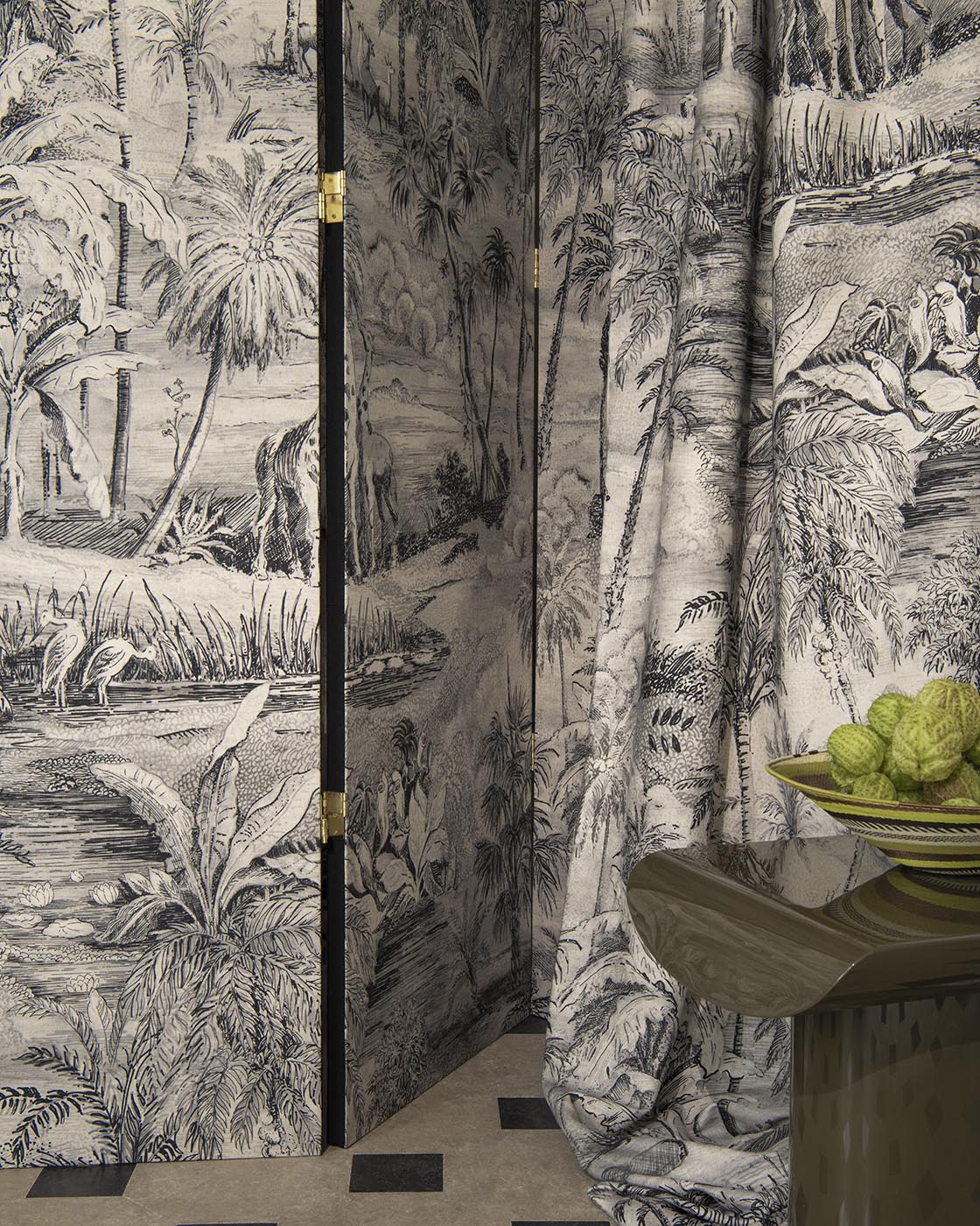 Safari room setting — Pierre Frey fabric