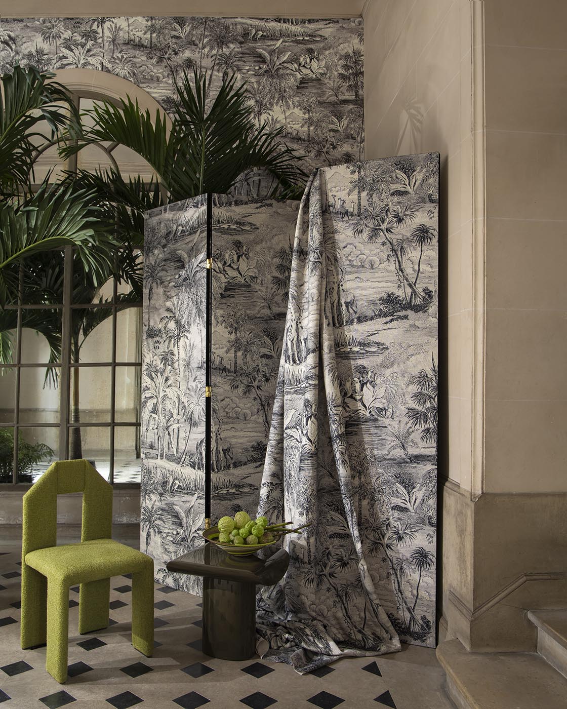 Safari room setting — Pierre Frey fabric