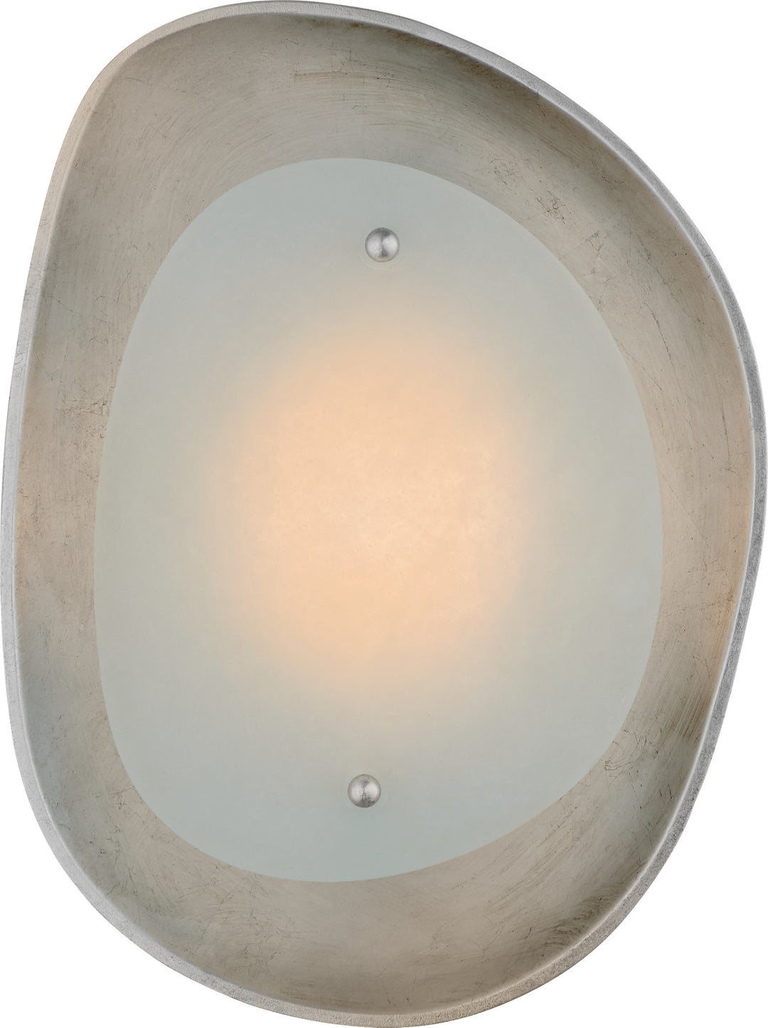 Samos Small Sculpted Vägglampa Burnished Silver Leaf