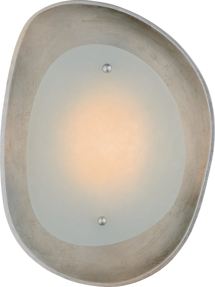 Samos Small Sculpted Vägglampa Burnished Silver Leaf