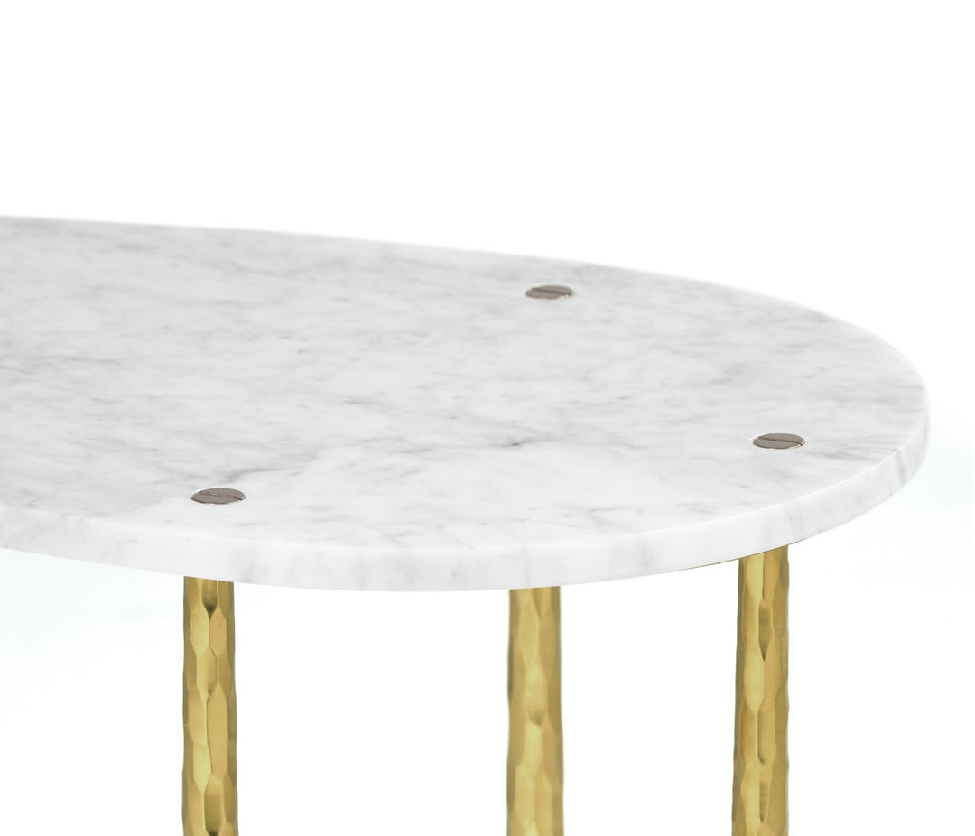 Supper Table in Satin Gold Brass