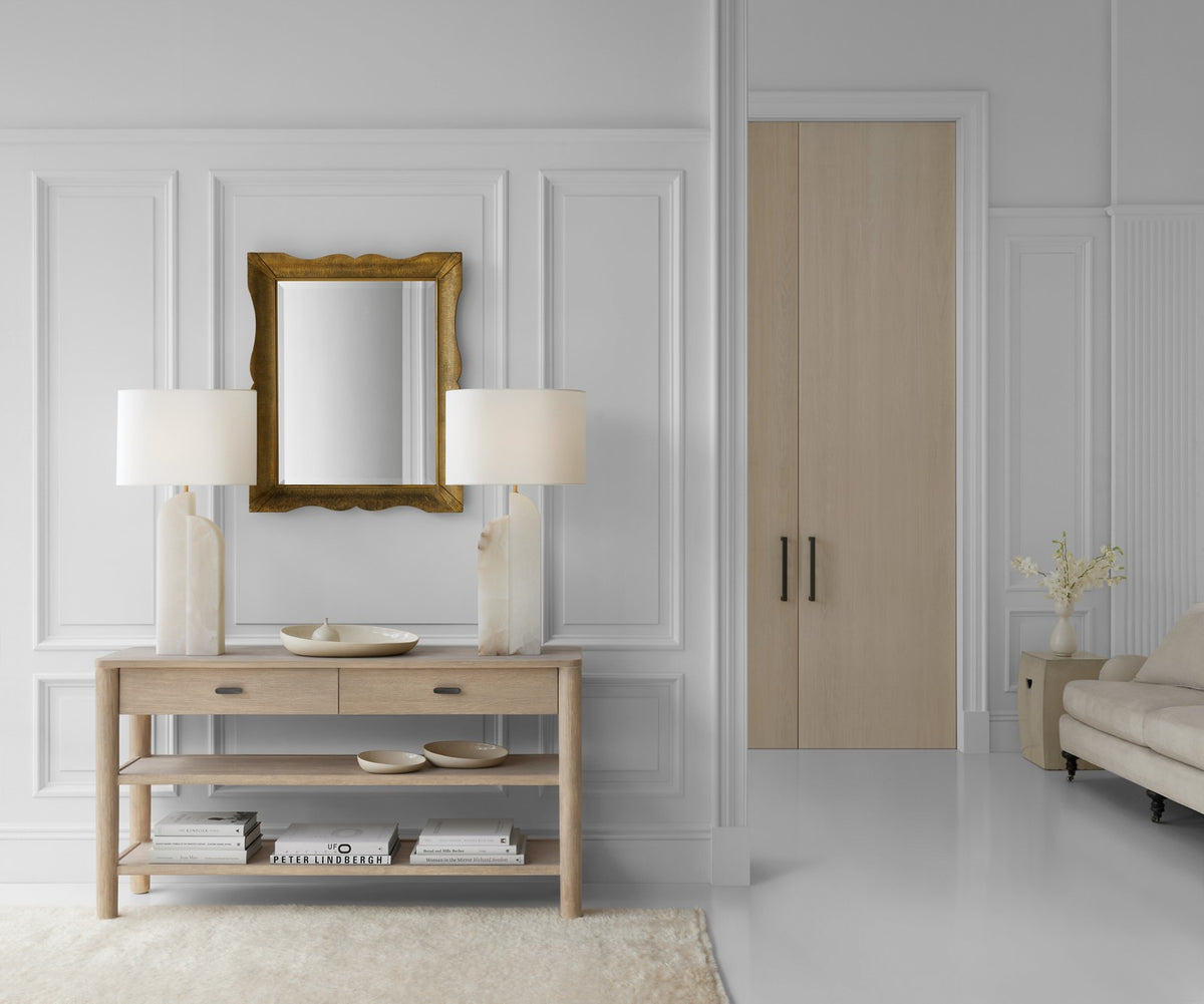 Savoye Large Right Bordslampa — Kelly Wearstler for Visual Comfort & Co. miljöbild