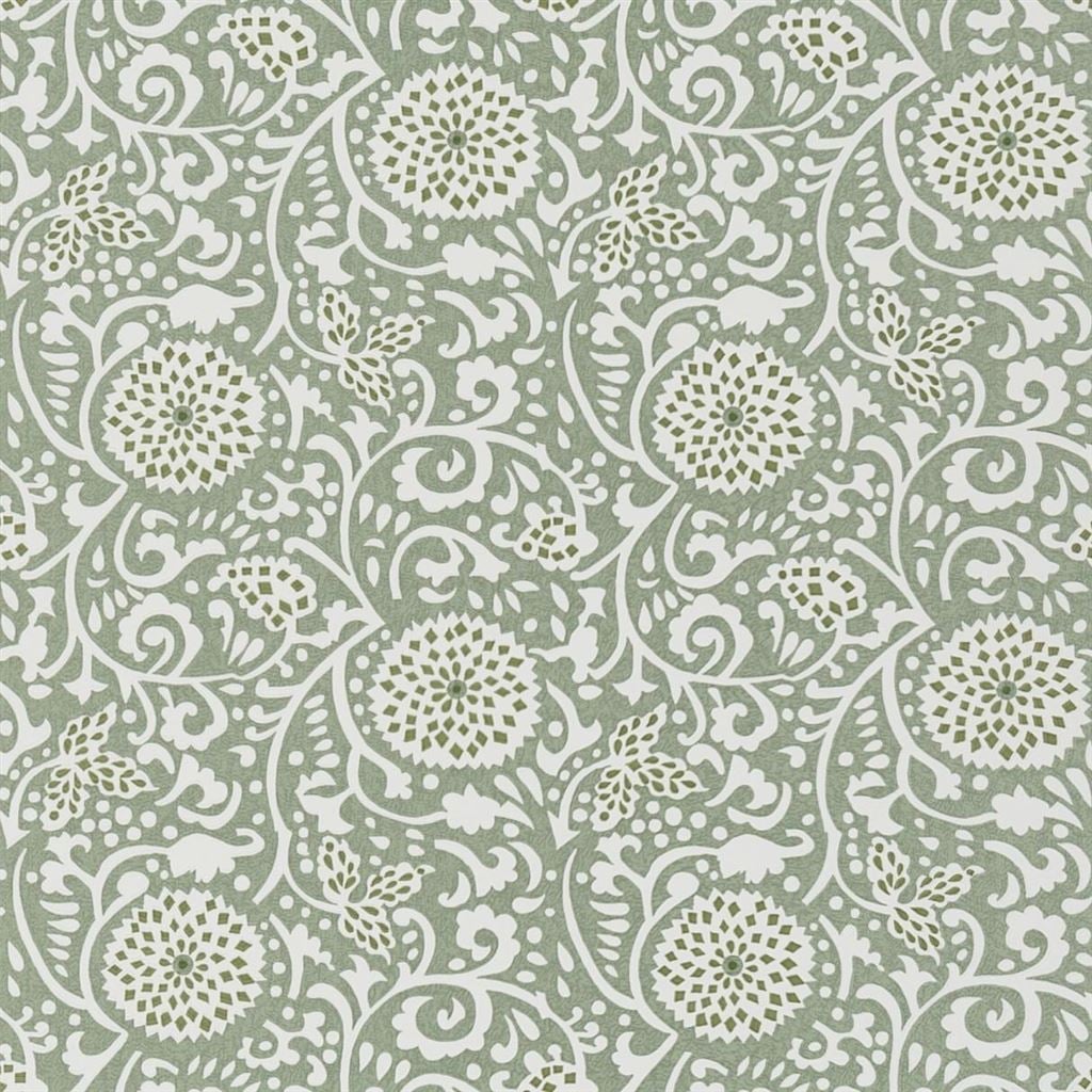 Shaqui Vintage Green — Designers Guild tapet