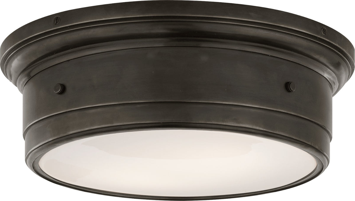 Siena Plafond Large — Visual Comfort for Visual Comfort & Co. — Bronze with White Glass