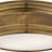 Hand-Rubbed Antique Brass with White Glass