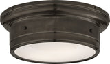Siena Plafond Small — Visual Comfort for Visual Comfort & Co. — Bronze with White Glass