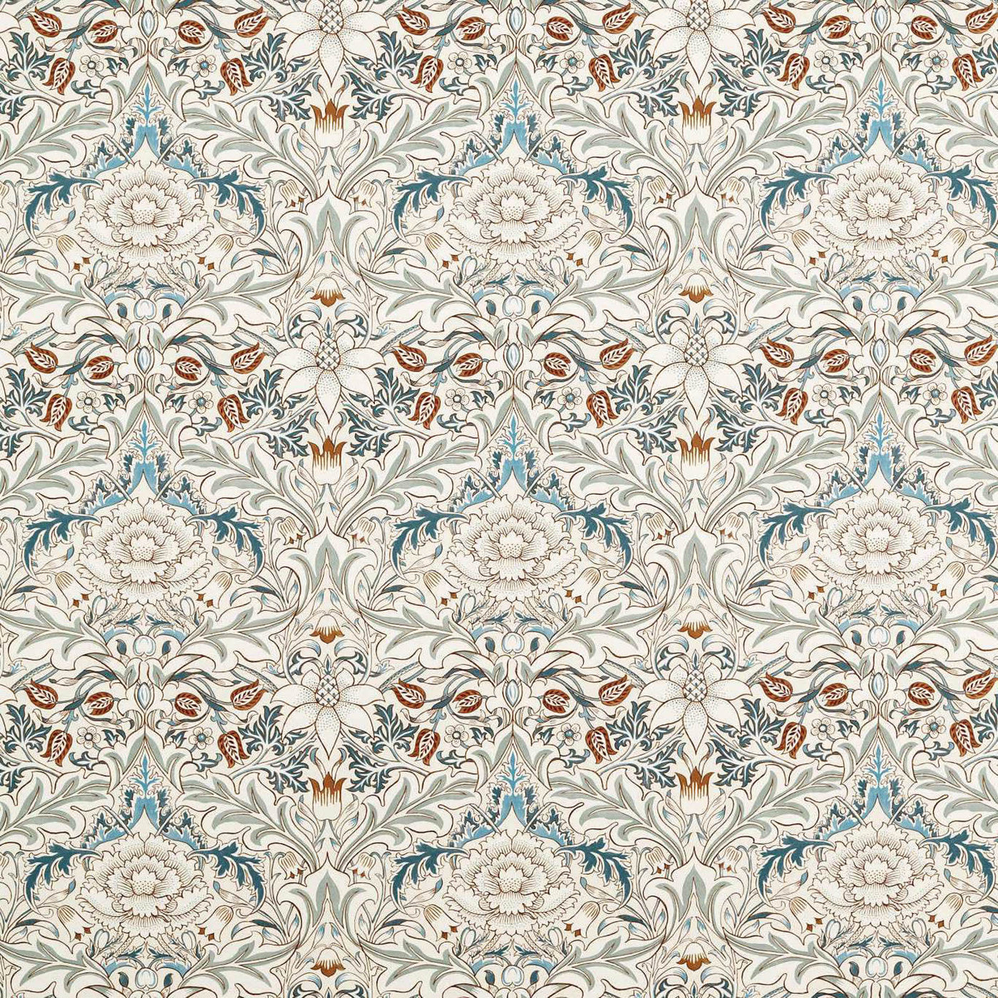 Simply Severn Wide Width Tygprov — Morris & Co Sage Leaf/Tan