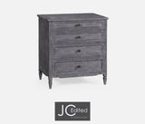 Small Chest of Drawers Rustic in Antique Dark Grey