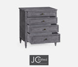 Small Chest of Drawers Rustic in Antique Dark Grey