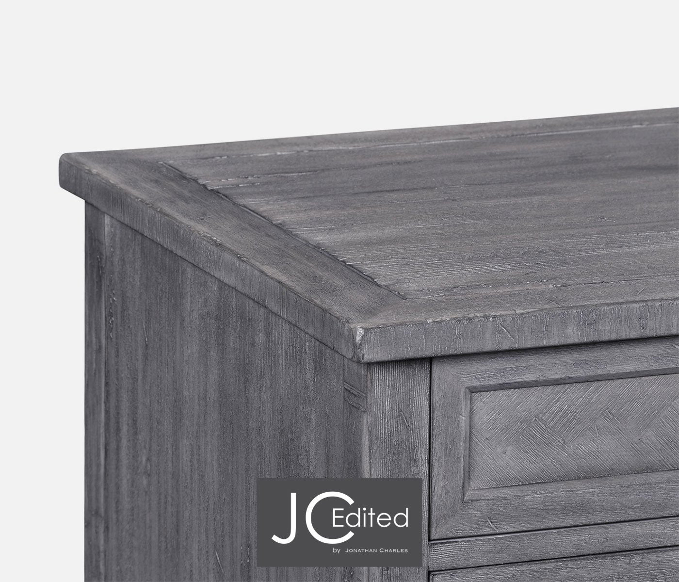 Small Chest of Drawers Rustic in Antique Dark Grey