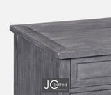 Small Chest of Drawers Rustic in Antique Dark Grey