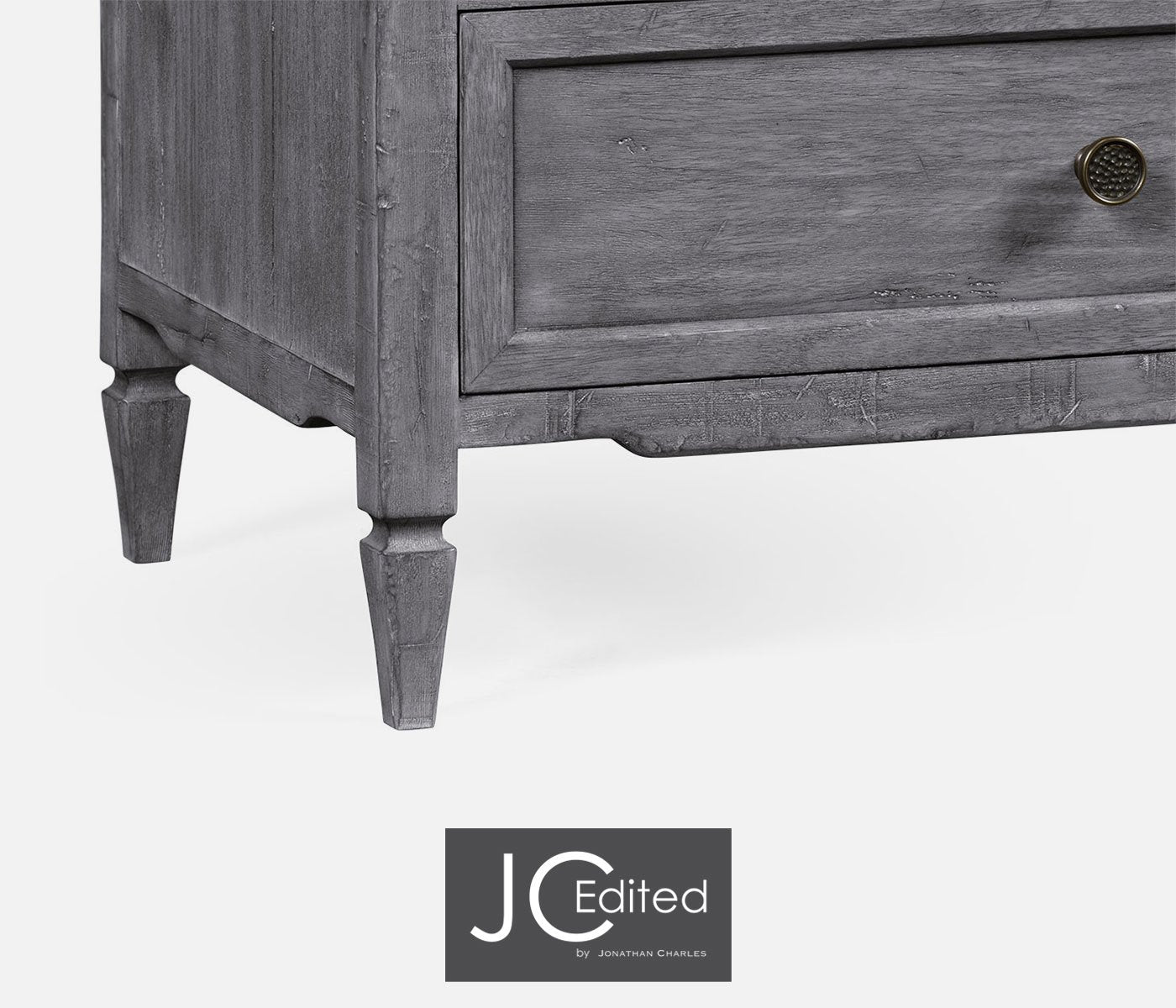 Small Chest of Drawers Rustic in Antique Dark Grey