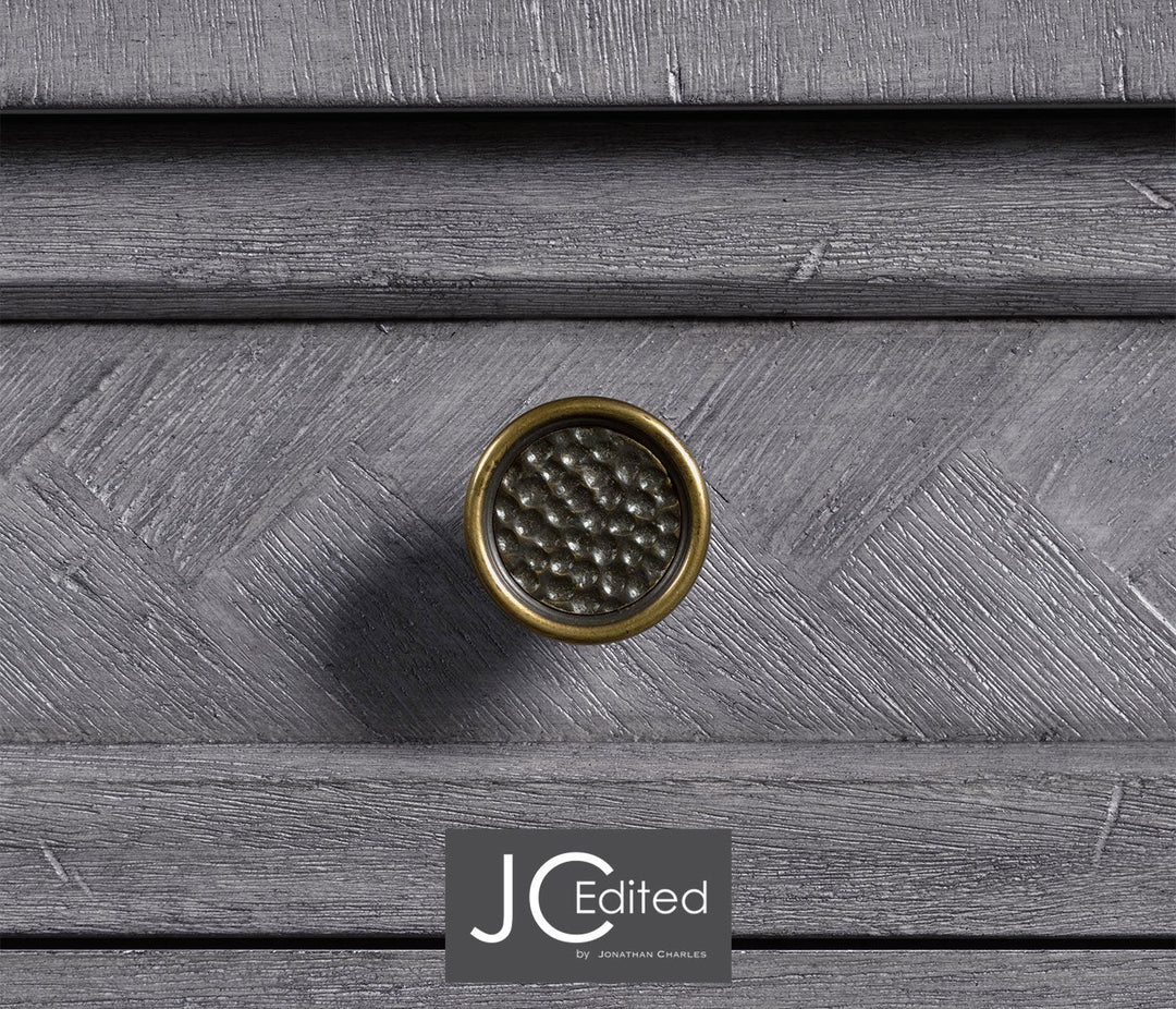 Small Chest of Drawers Rustic in Antique Dark Grey