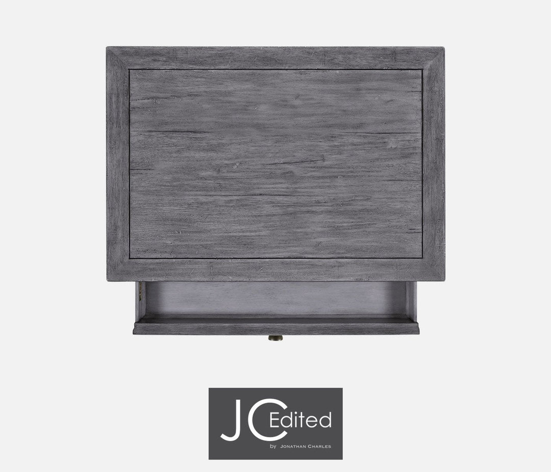 Small Chest of Drawers Rustic in Antique Dark Grey