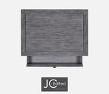 Small Chest of Drawers Rustic in Antique Dark Grey