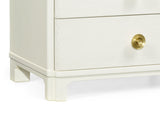 Small Chest of Four Drawers Crackle Ceramic Lacquer
