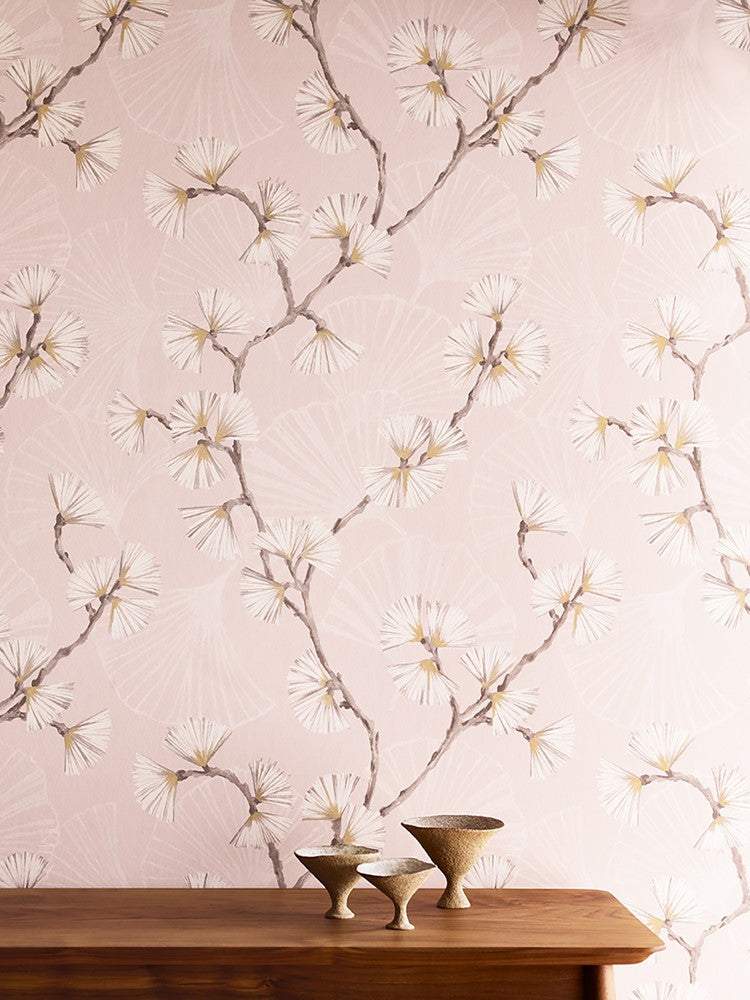 Snow Flower miljöbild — Jane Churchill tapet
