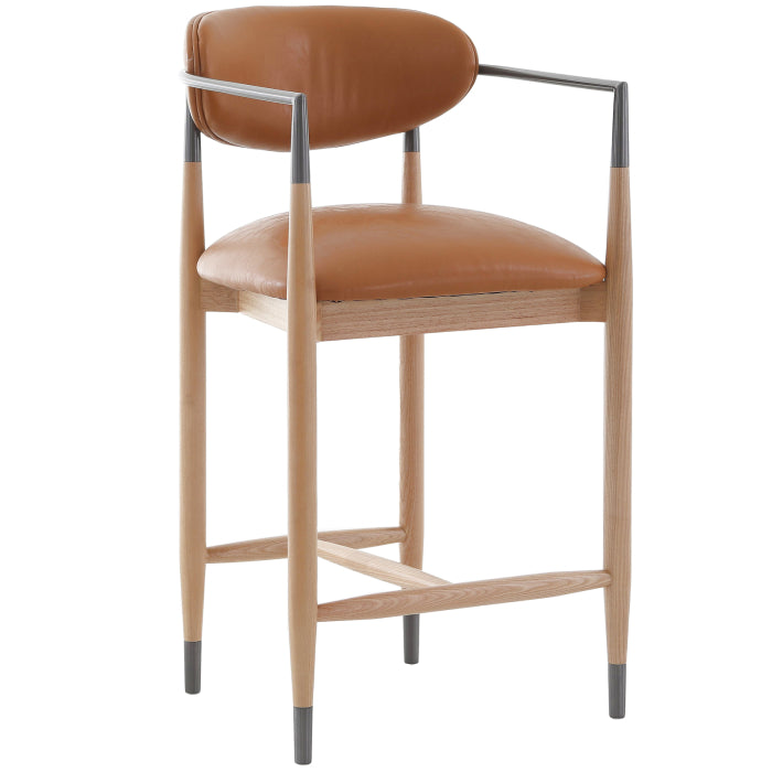 Soho Counter Stool in Natural and Bronze - Keiichi