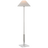 Polished Nickel And Crystal With Linen Shade