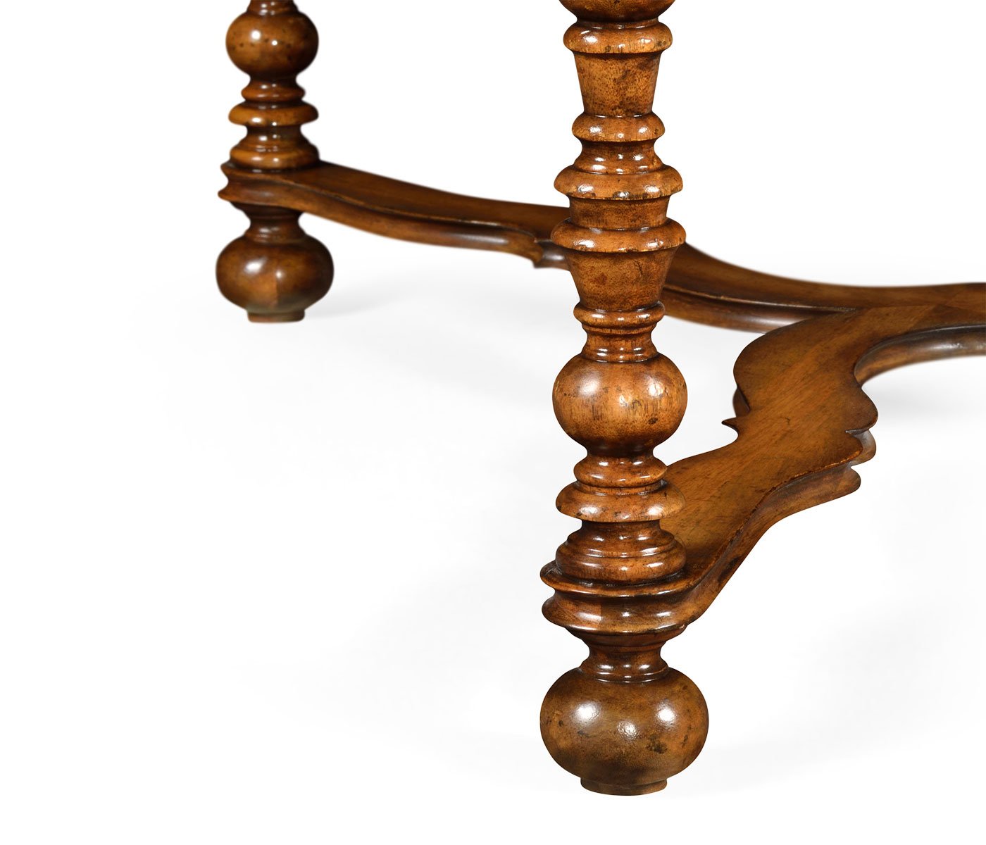 Circle inlay square coffee table