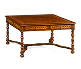 Circle inlay square coffee table