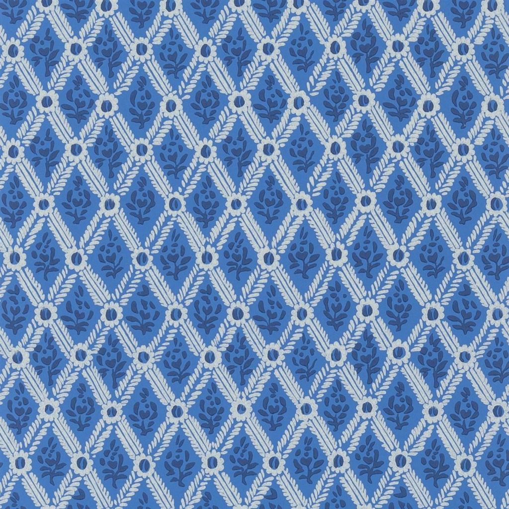 St John Street Trellis Ink — Designers Guild tapet