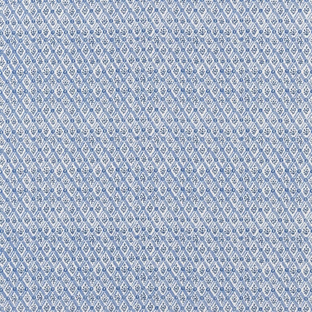 St John Street Trellis Woad — Designers Guild tyg