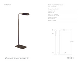 Studio Adjustable Golvlampa måttskiss