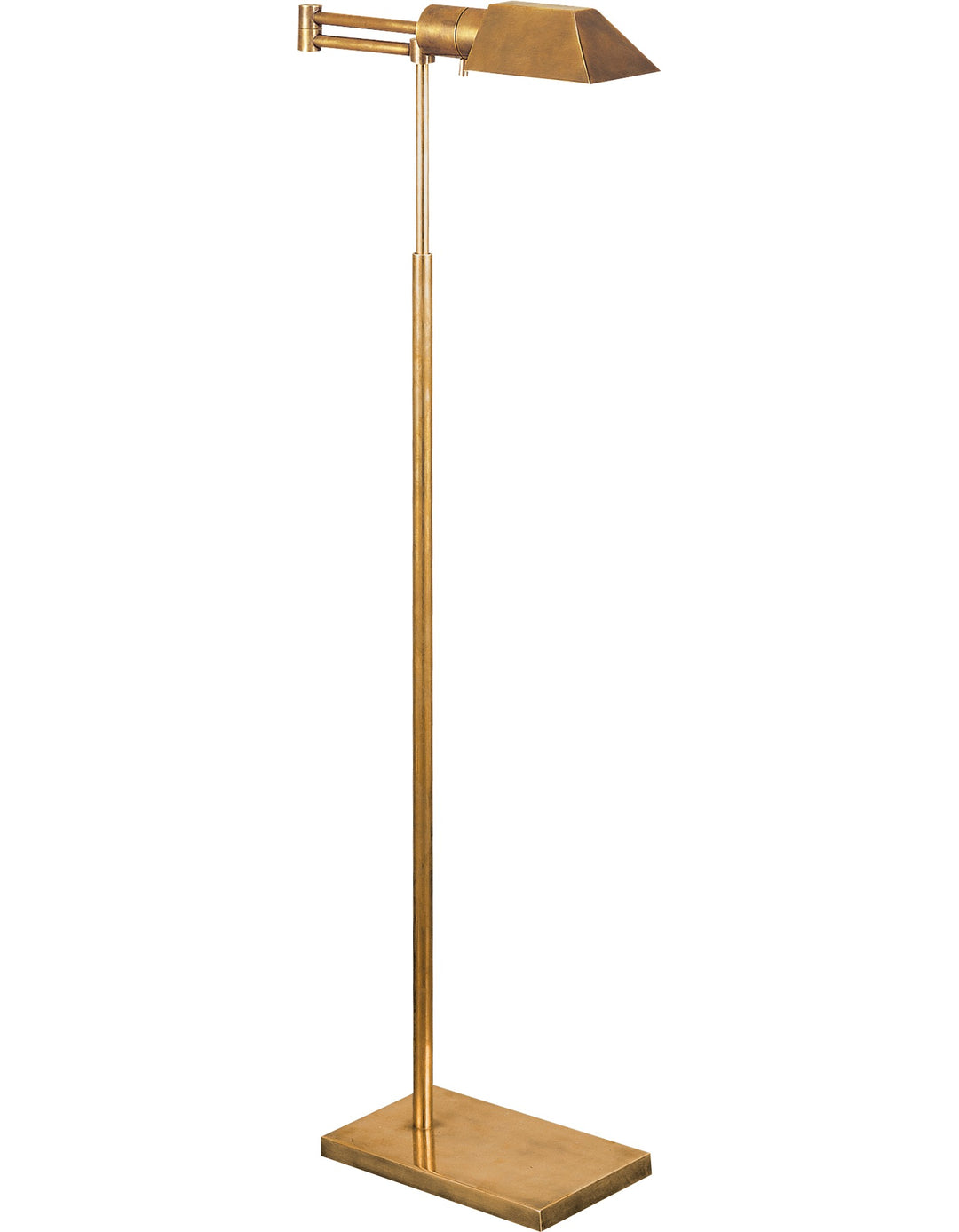 Studio Swing Arm Golvlampa Antique-Burnished Brass