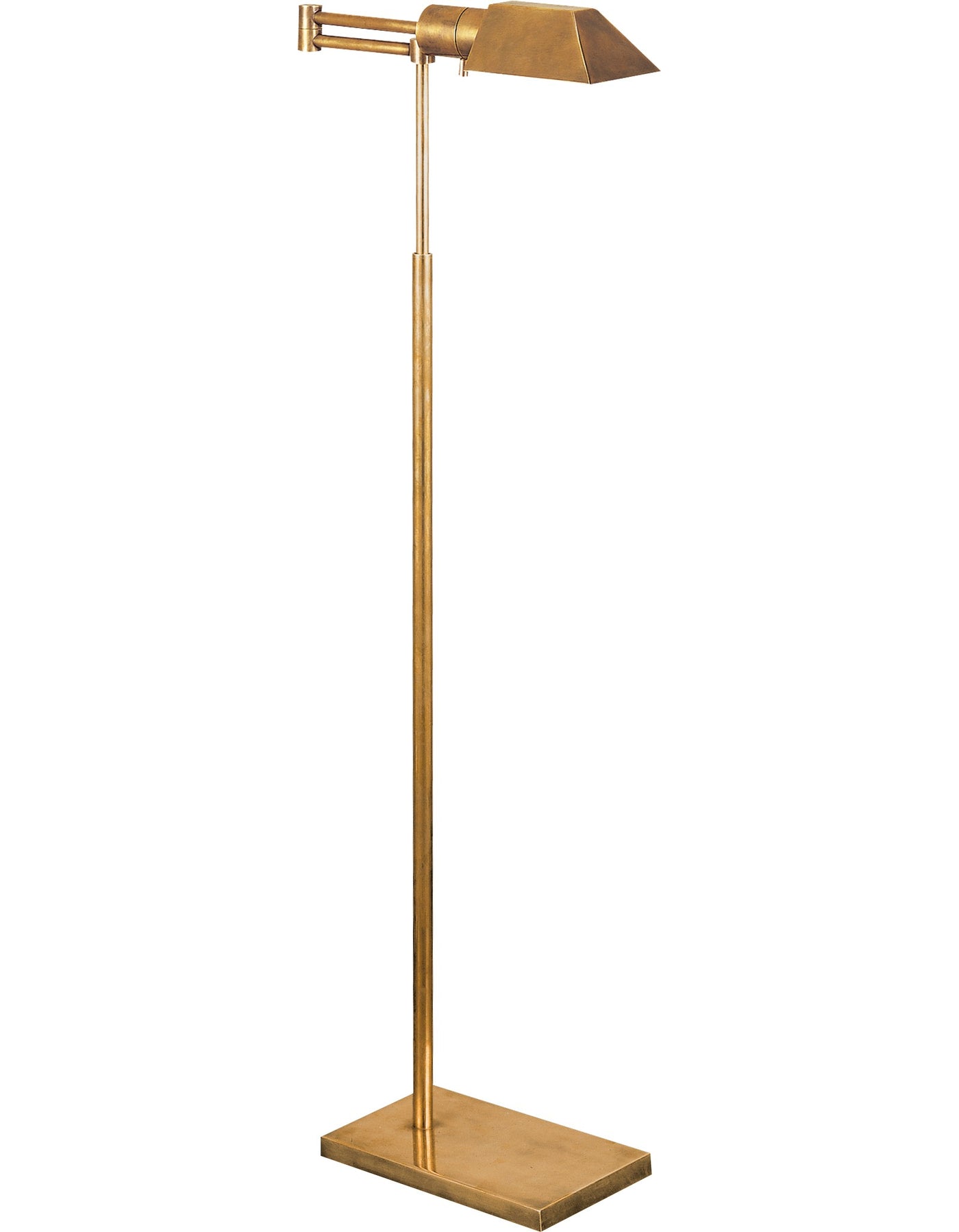 Studio Swing Arm Golvlampa Antique-Burnished Brass