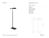 Studio Swing Arm Golvlampa måttskiss