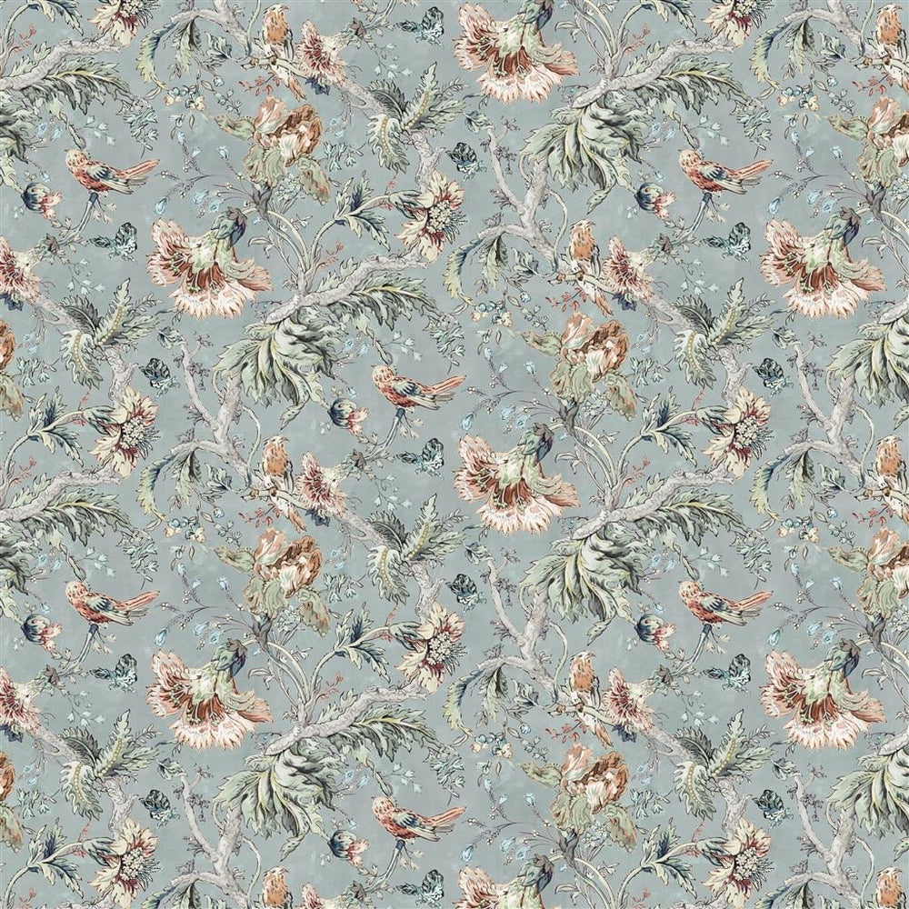 Suffolk Garden Chalk Blue — Designers Guild tyg