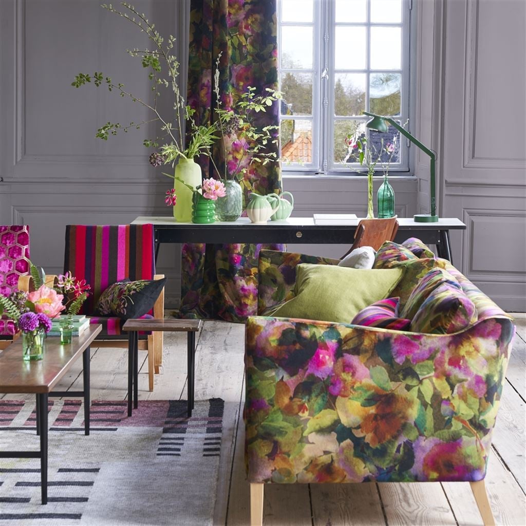 Surimono Tyg — Designers Guild i miljö