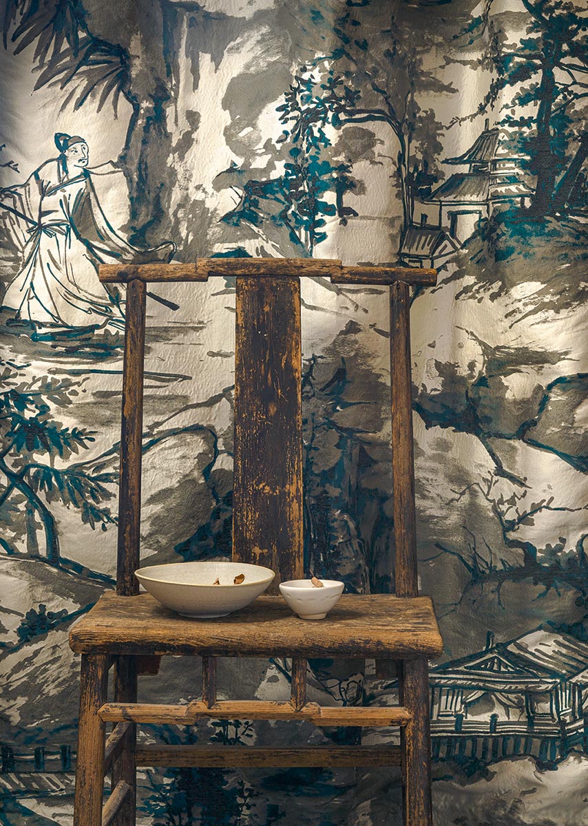 Takao room setting — Pierre Frey fabric
