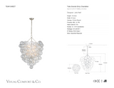 Talia Grande Entry Takkrona — Julie Neill for Visual Comfort & Co. måttskiss
