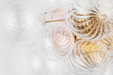 Talia Large Vägglampa — Julie Neill for Visual Comfort & Co. — Gild with Clear Swirled Glass detaljbild