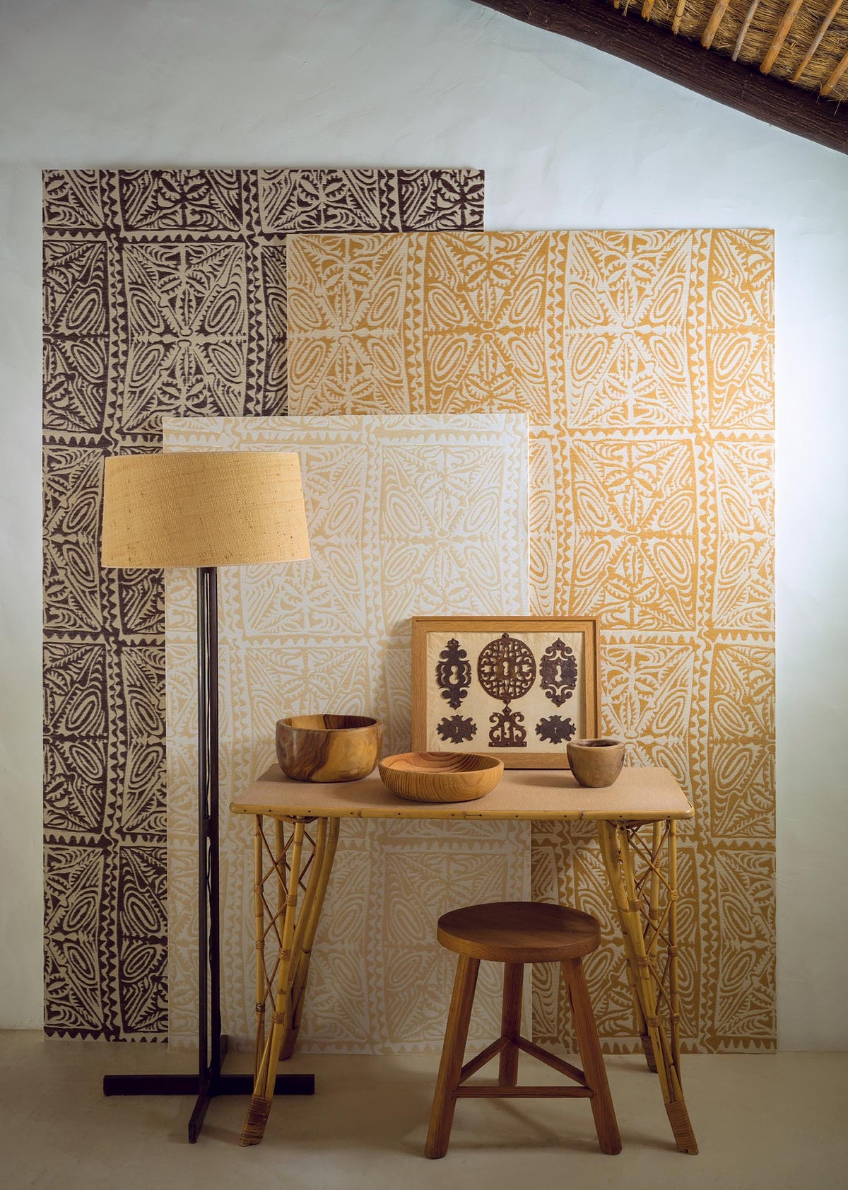 Tamatoa room setting — Pierre Frey wallpaper