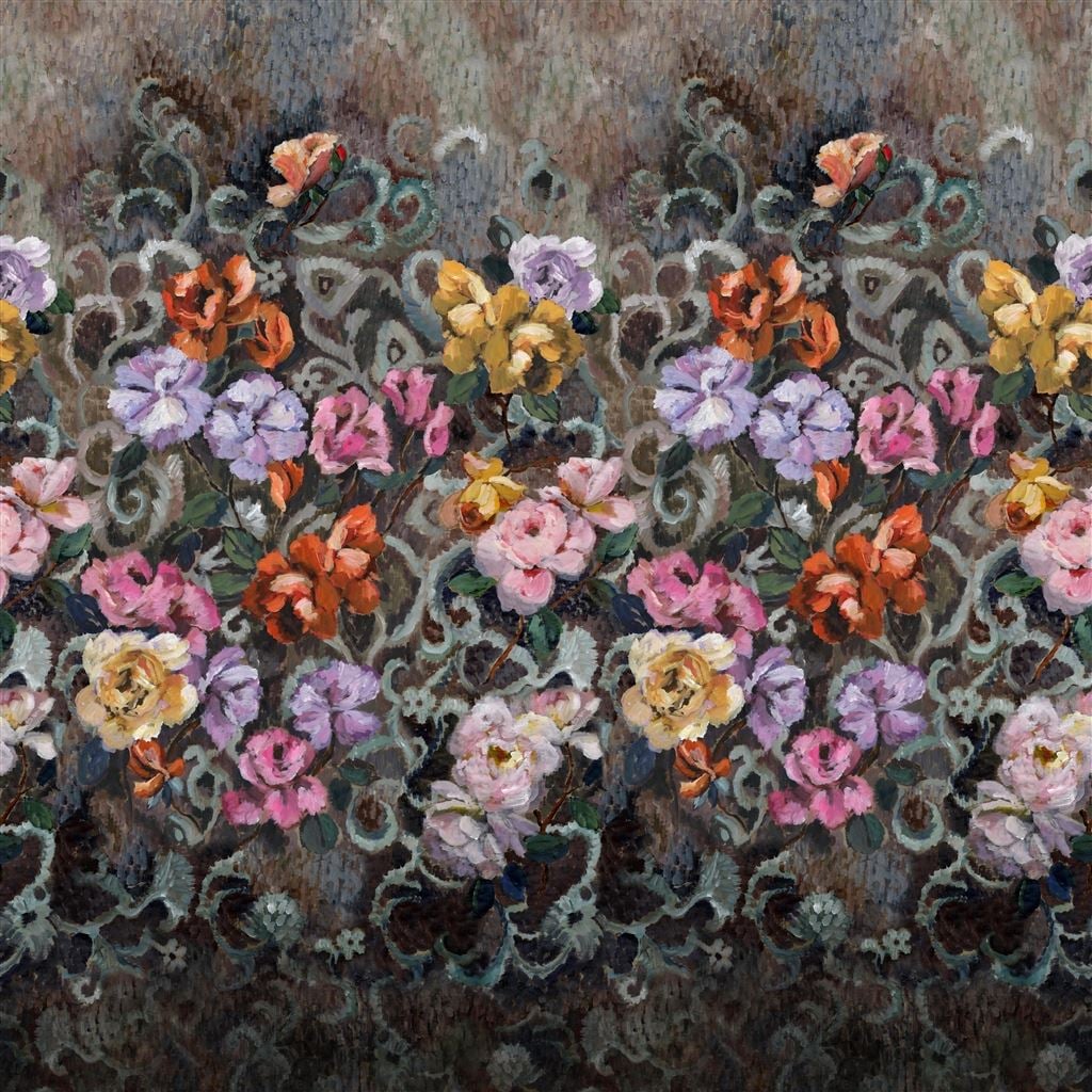 Tapestry Flower Damson — Designers Guild tapet