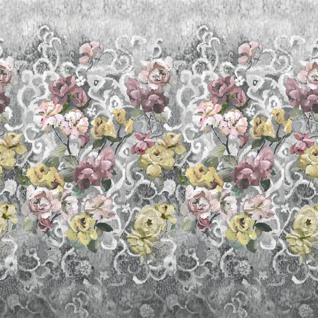 Tapestry Flower Platinum — Designers Guild tapet