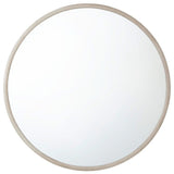 Round Wall Mirror Orbital in Overcast - theodore-alexander