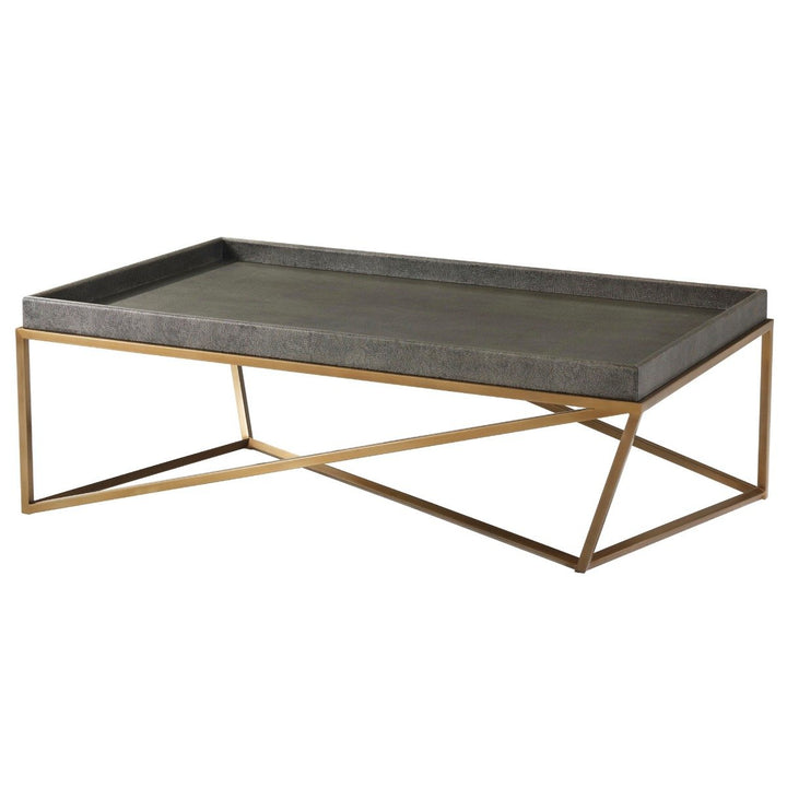 Tray Coffee Table Crazy X in Tempest - theodore-alexander