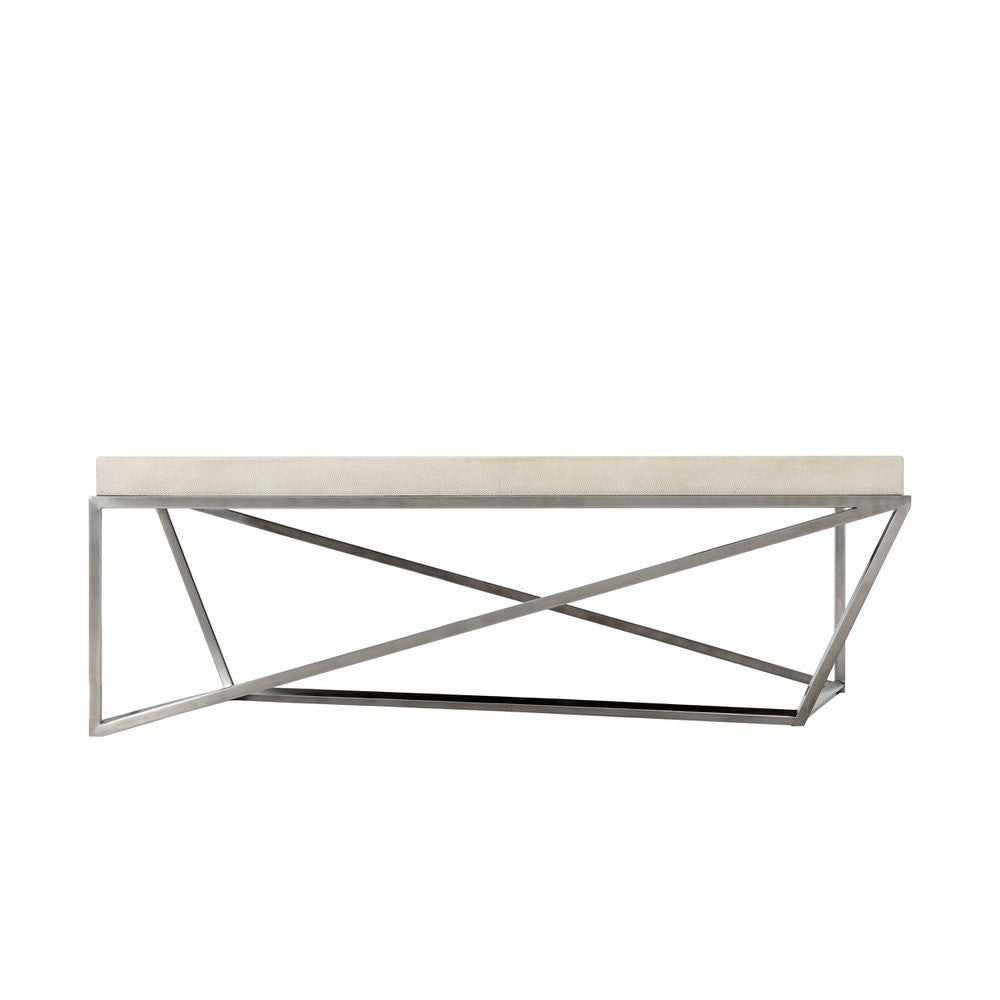 Tray Coffee Table Crazy X in Overcast - theodore-alexander