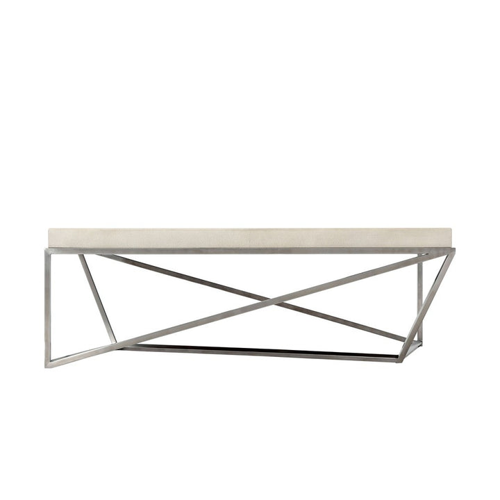 Tray Coffee Table Crazy X in Overcast - theodore-alexander