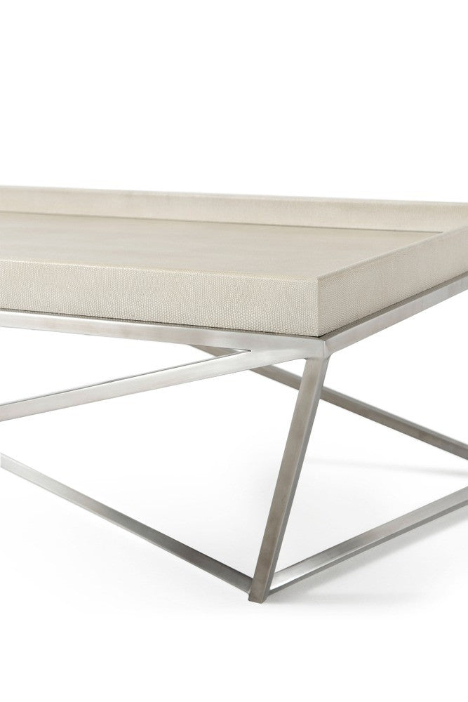 Tray Coffee Table Crazy X in Overcast - theodore-alexander