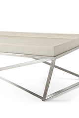 Tray Coffee Table Crazy X in Overcast - theodore-alexander