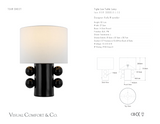 Tiglia Low Bordslampa — Kelly Wearstler for Visual Comfort & Co. måttskiss