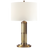 Hand-Rubbed Antique Brass With Linen Shade