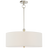 Polished Nickel With Linen Shade