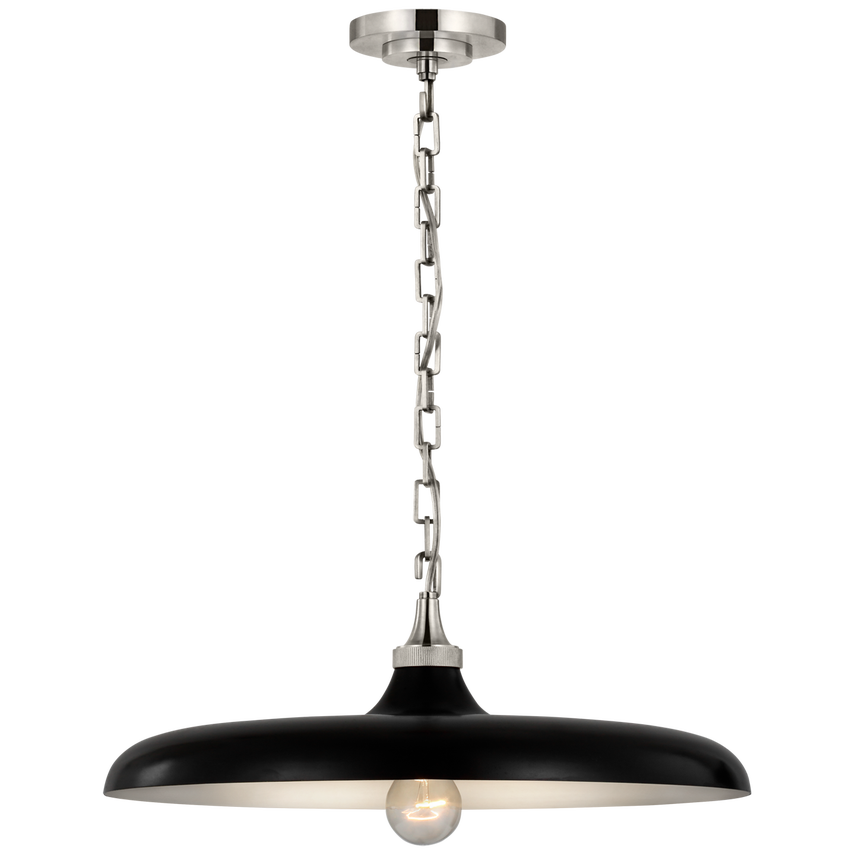 Piatto Takpendel – Polished Nickel With Aged Iron Shade