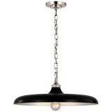 Piatto Takpendel – Polished Nickel With Aged Iron Shade